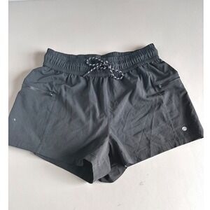 Athleta Women's b;ack Studio Jogger Shorts Elastic Waist Zipper Pocket‎ Large